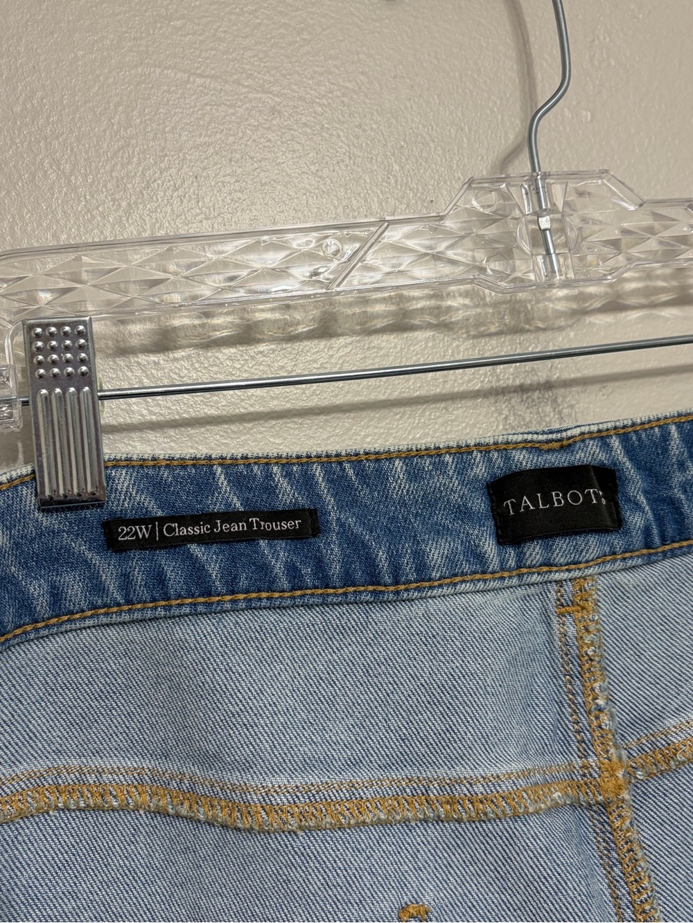 NEW Talbots Classic Jean Trousers in Kirby Wash - Size 22W - Picture 5 of 8